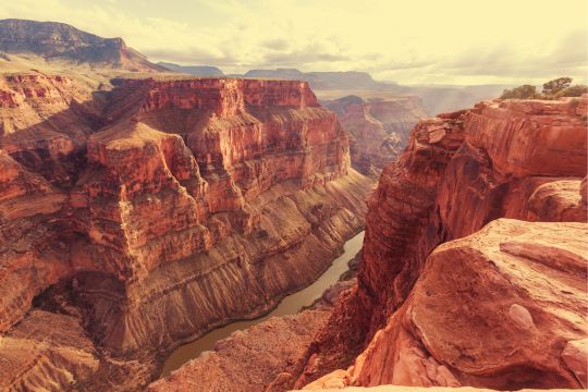 Sunset over the Grand Canyon