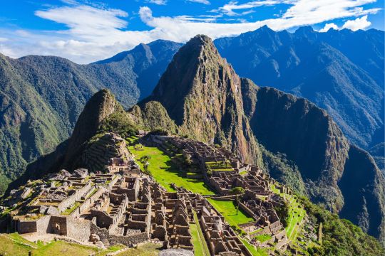 Classic view of Machu Picchu