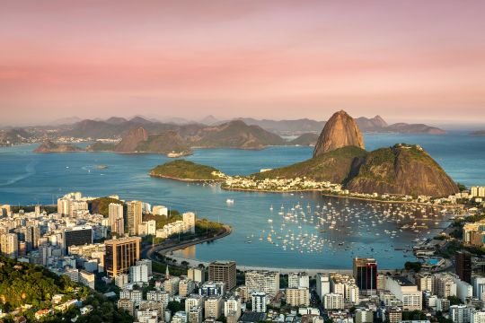 Copacabana beach in Rio de Janeiro
