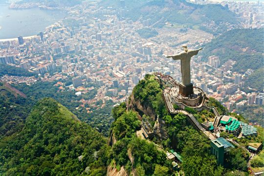 Christ the Redeemer statue overlooking Rio