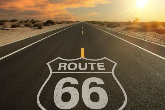 Historic Route 66 sign